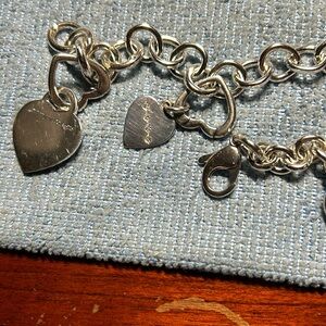 Tiffany & Co 16” Choker + 4 Charms & 3 Heart jumpers for style